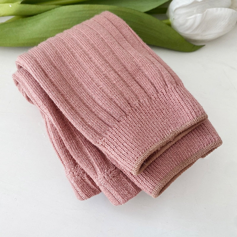 BlackPluss - Cotton Ribbed Pants Kids Children Leggings 0-6 Years for Girls Boys