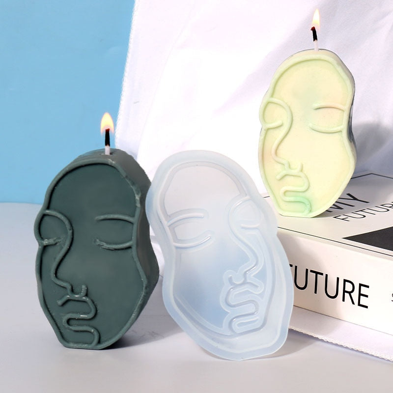 BlackPluss - Nordic Design Silicone Candle Mold Handmade Abstract