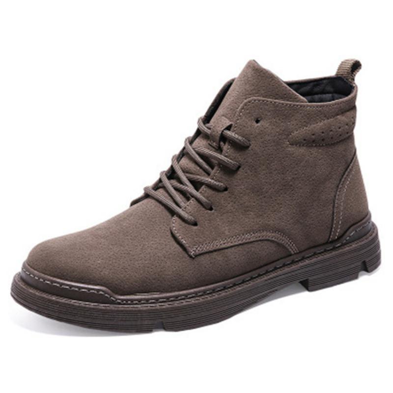 BlackPluss - Men's S High top men's shoes work clothes boots Fashionable