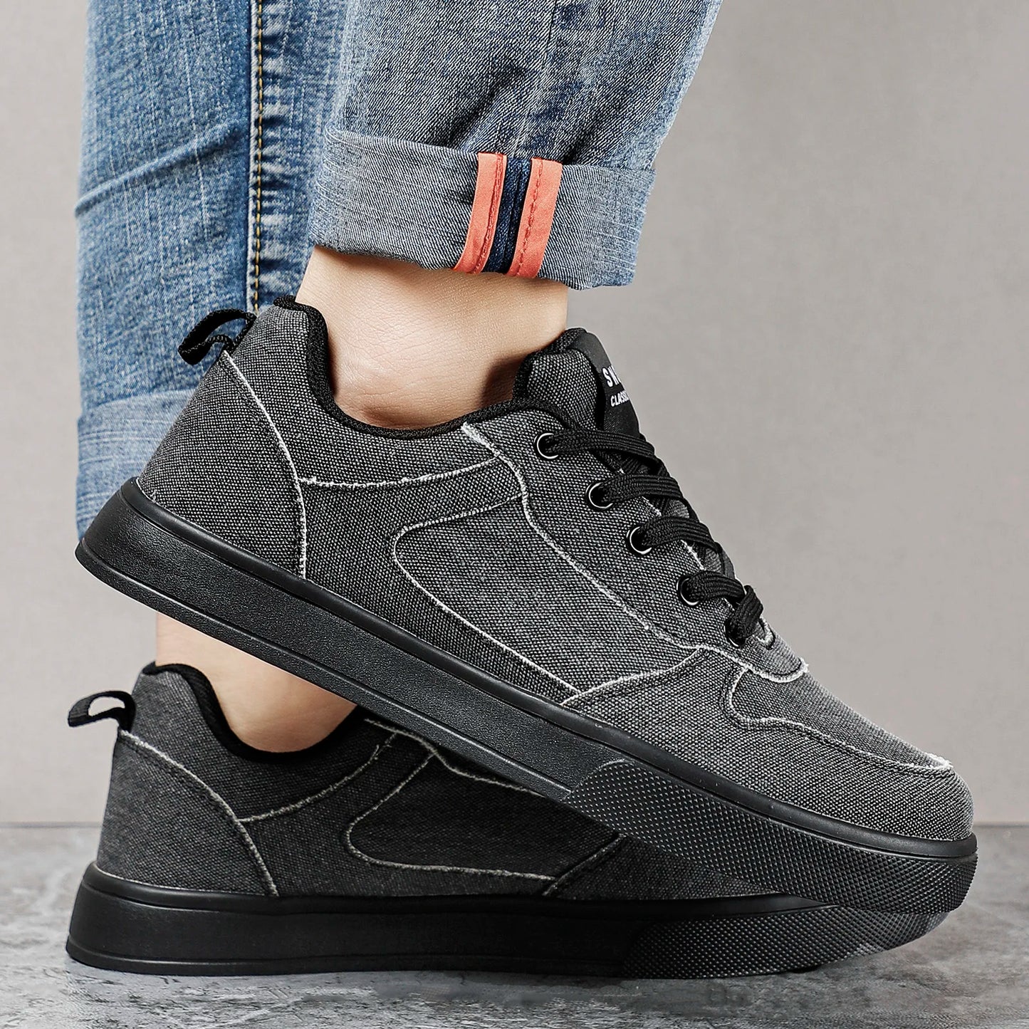 BlackPluss | Men Shoes New Fashion Sneakers for Men Leather Fluff Comfort Lightweight Casual Shoes Outdoor Walking Footwear Plus Size39-46