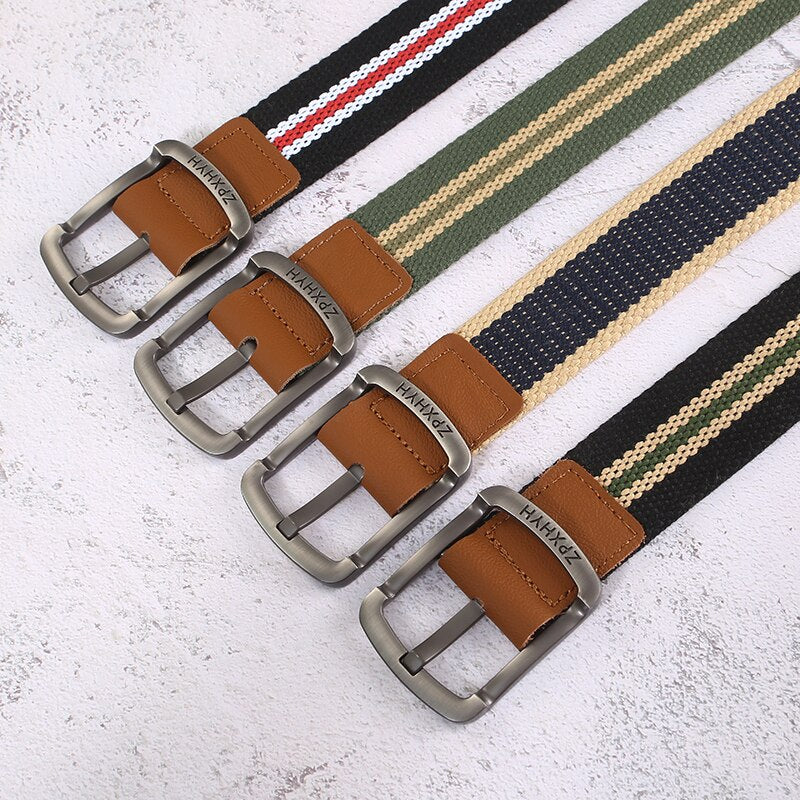 BlackPluss - Men's Canvas Belt Outdoor Tactical Belt High-Quality Canvas.