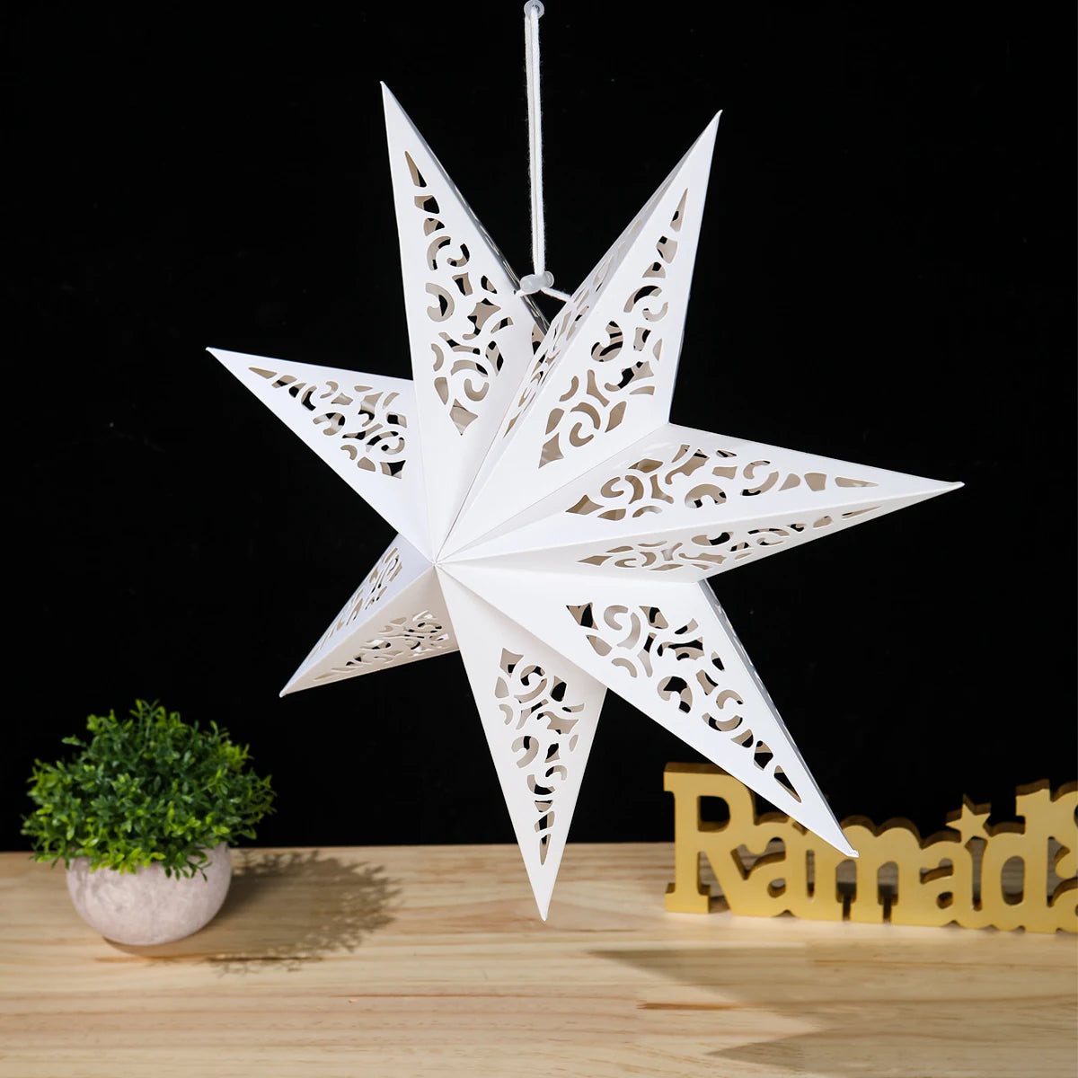 BlackPluss - 30-75cm Hollow Star Hanging Pendant