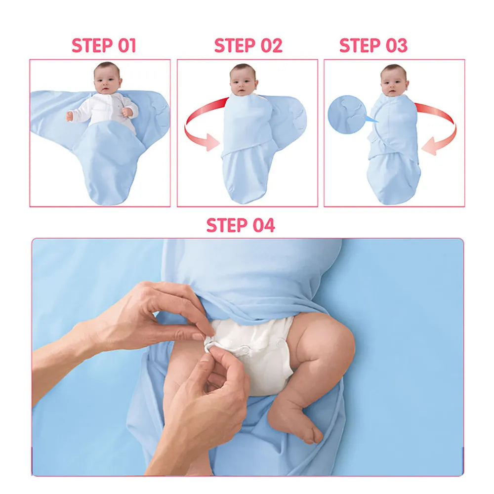 BlackPluss - Babies Sleeping Bags Newborn Baby Cocoon Swaddle Wrap Envelope.