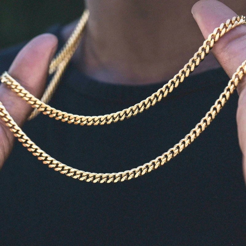 BlackPluss - Necklace Stainless Steel Black Gold Color