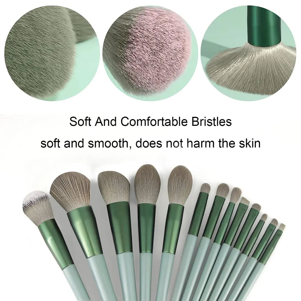 BlackPluss - 13Pcs Makeup Brush Set Make Up Concealer Brush Blush Powder Brush Eye Shadow Highlighter Foundation Brush