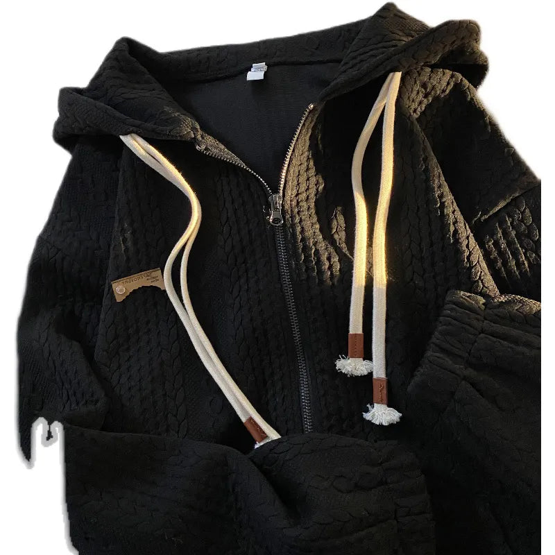 Blackpluss - Loose Zip Up Hoodies with Pocket Vintage Zipper Hooded Sweatshirts Women Streetwear Long Sleeve Cardigan.
