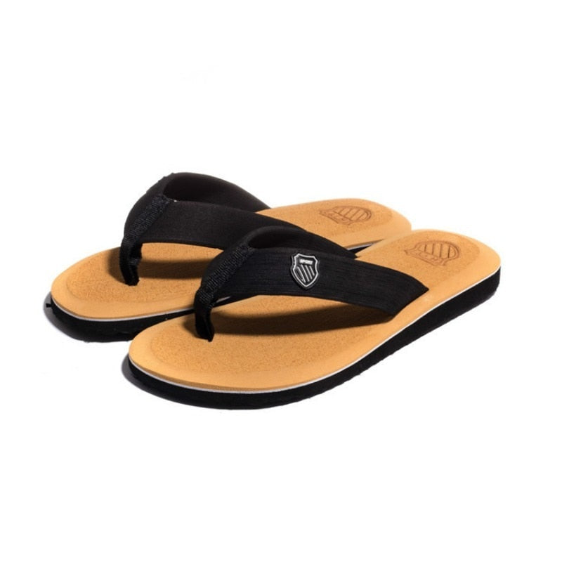 BlackPluss - Men Summer Men Flip Flops High Quality Beach Sandals Anti-slip.