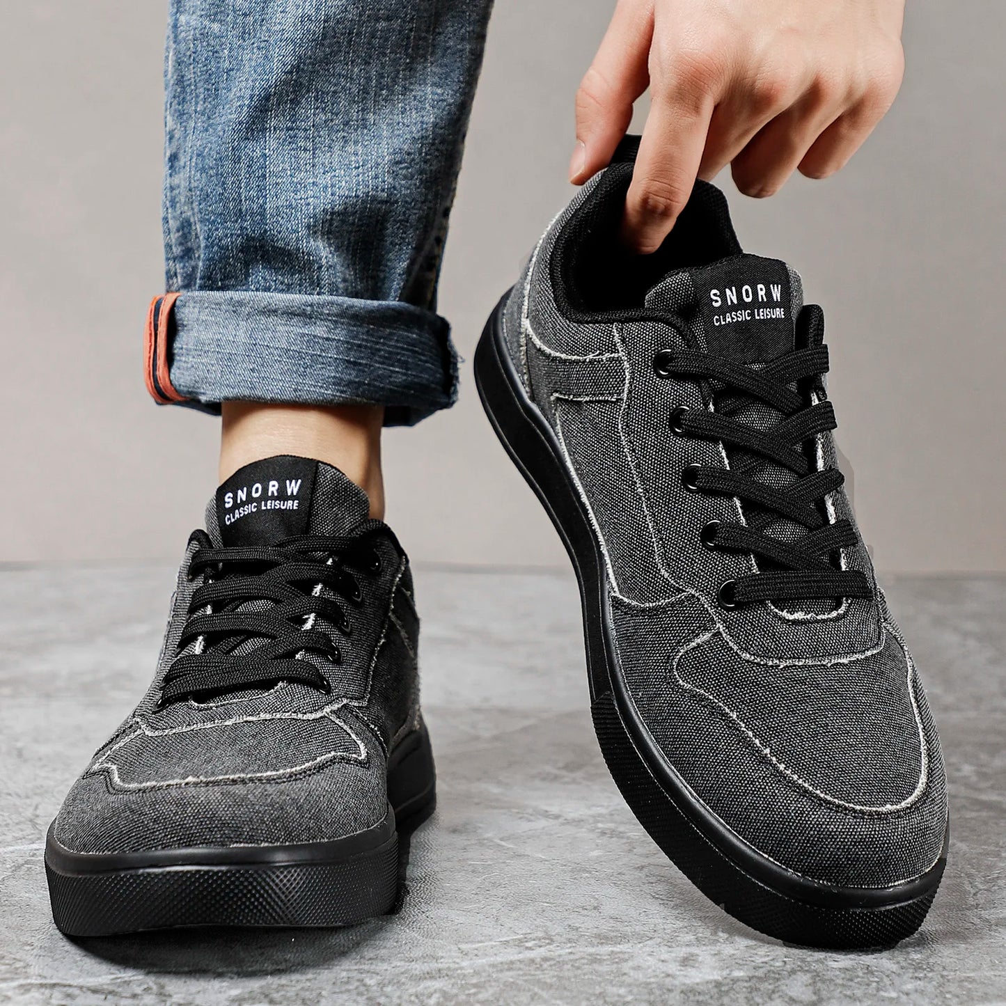 BlackPluss | Men Shoes New Fashion Sneakers for Men Leather Fluff Comfort Lightweight Casual Shoes Outdoor Walking Footwear Plus Size39-46