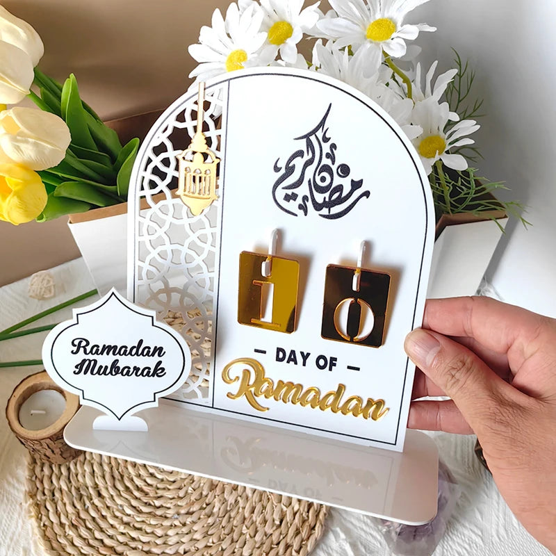 BlackPluss - Acrylic Ramadan Countdown Calendar Gifts Day