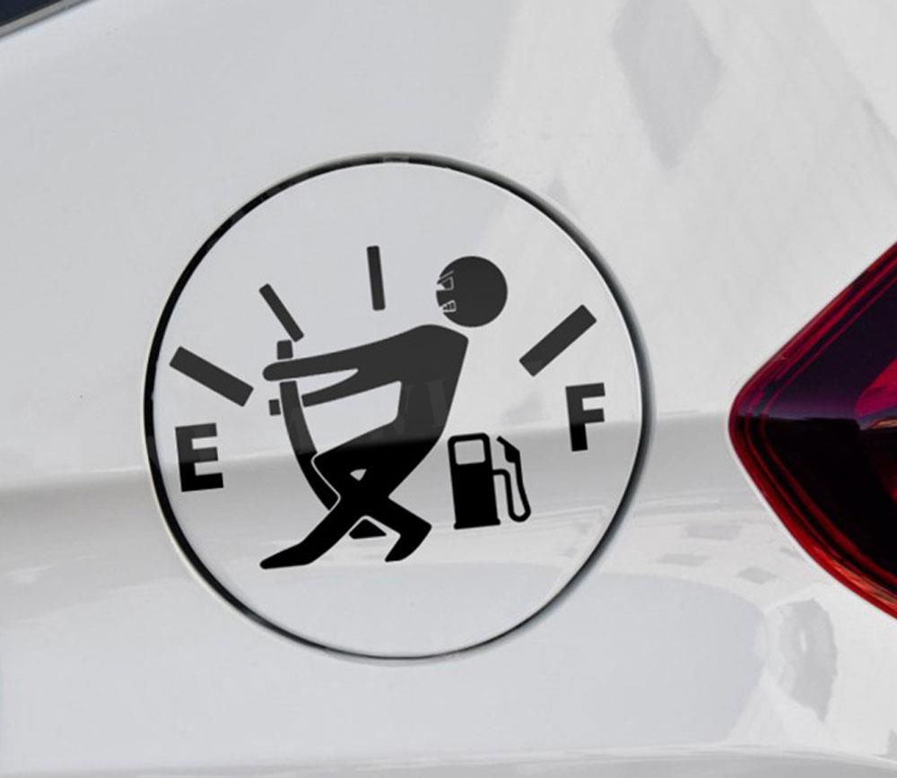BlackPluss - Funny Auto Stickers Pull Fuel Pointer Reflective Decal Car Styling.