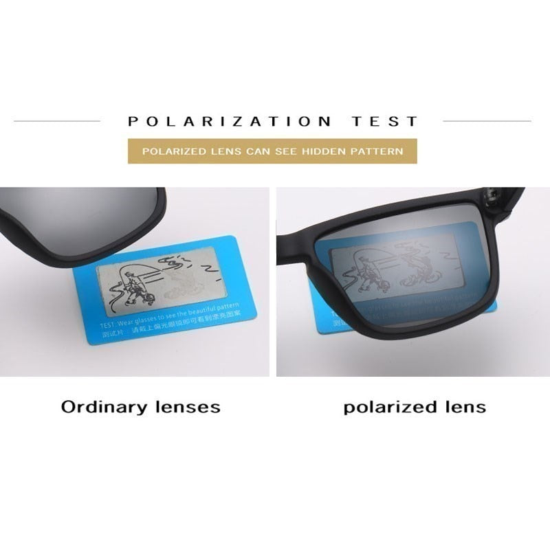 BlackPluss - Polaroid Sunglasses Unisex Square Vintage Sun Glasses.