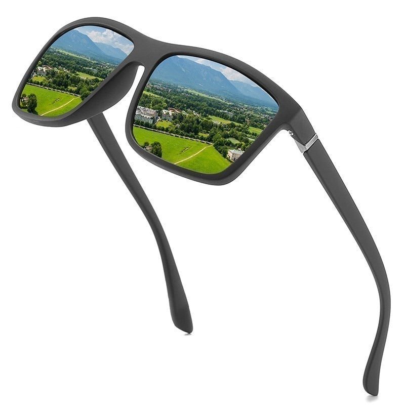 BlackPluss - Polaroid Sunglasses Unisex Square Vintage Sun Glasses.
