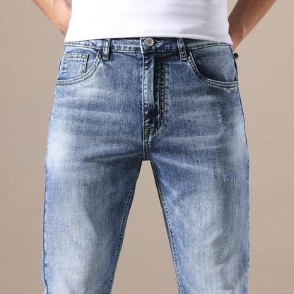 BlackPluss - Clothing Jeans Men High-Quality Stretch Light Blue Denim.