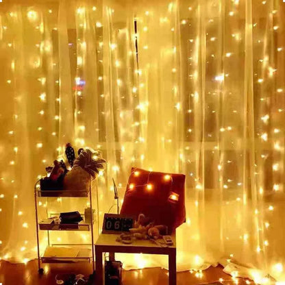 BlackPluss - Lights Curtain Garland For Home Ornaments