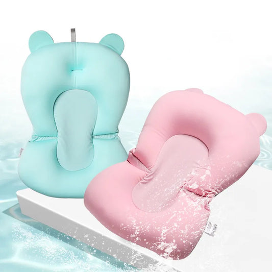 BlackPluss - Baby Bath Seat Support Mat Foldable Baby Bath Tub Pad & Chair Newborn.