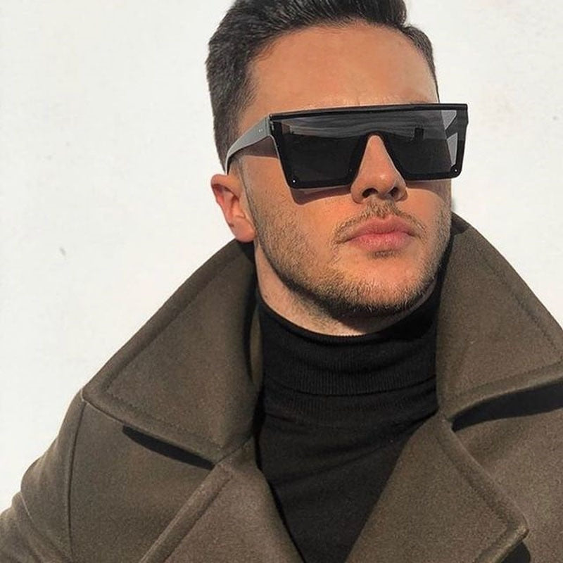 BlackPluss - Oversized Shades Sunglasses Man Black