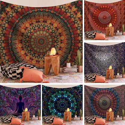 BlackPluss - Mandala Tapestry Wall Hanging Sandy Beach Throw Rug Blanket