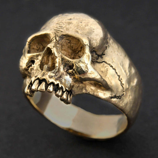 BlackPluss - Punk Stainless Steel Skull Rings For Men Accessories.