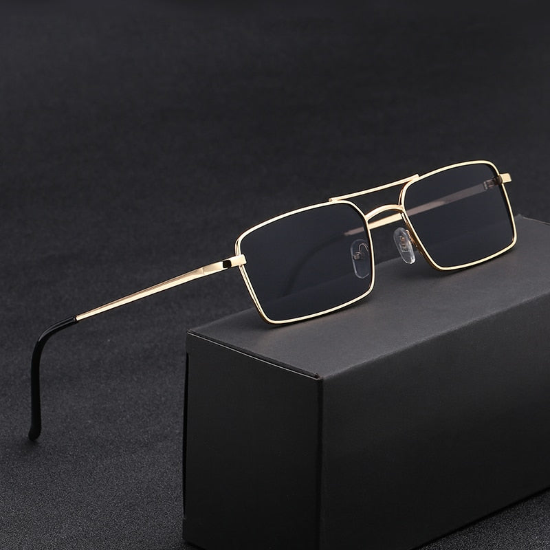 BlackPluss -  Anti-Reflective Mirror Sunglasses Fashion Metal Square