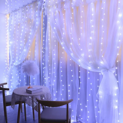 BlackPluss - Lights Curtain Garland For Home Ornaments