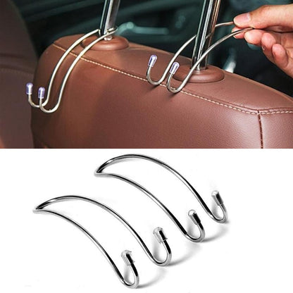 BlackPluss - Car Seat Hook Auto Hidden Back Seat Headrest Hanger for Handbag.