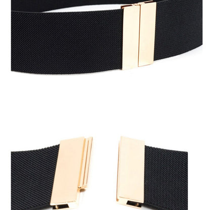 BlackPluss - Wide Elastic Belt Dress Stretch Waist Belt Women Dress Accessories.