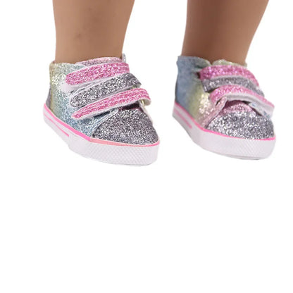 BlackPluss - Canvas Doll Shoes Clothes Accessories Clothes American Doll Girl Toy Our Generation.