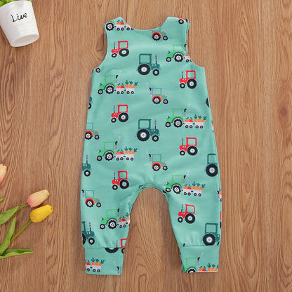 BlackPluss - Citgeett Summer Newborn Baby Boys Girls Cotton Romper Sleeveless Button.