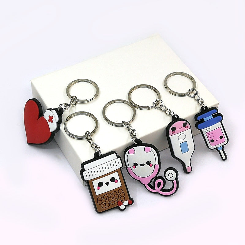 Black Pluss - 1PCS PVC keyholder kawaii medicine.