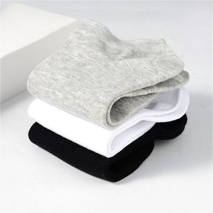 BlackPluss - 1 Pair Solid Color Cotton Socks Black White Grey