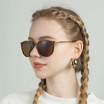 BlackPluss -  Frog Glasses Semi-metal Sunglasses Fashion Big Frame Street.