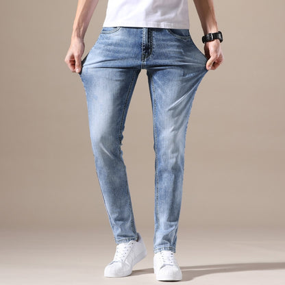 BlackPluss - Clothing Jeans Men High-Quality Stretch Light Blue Denim.