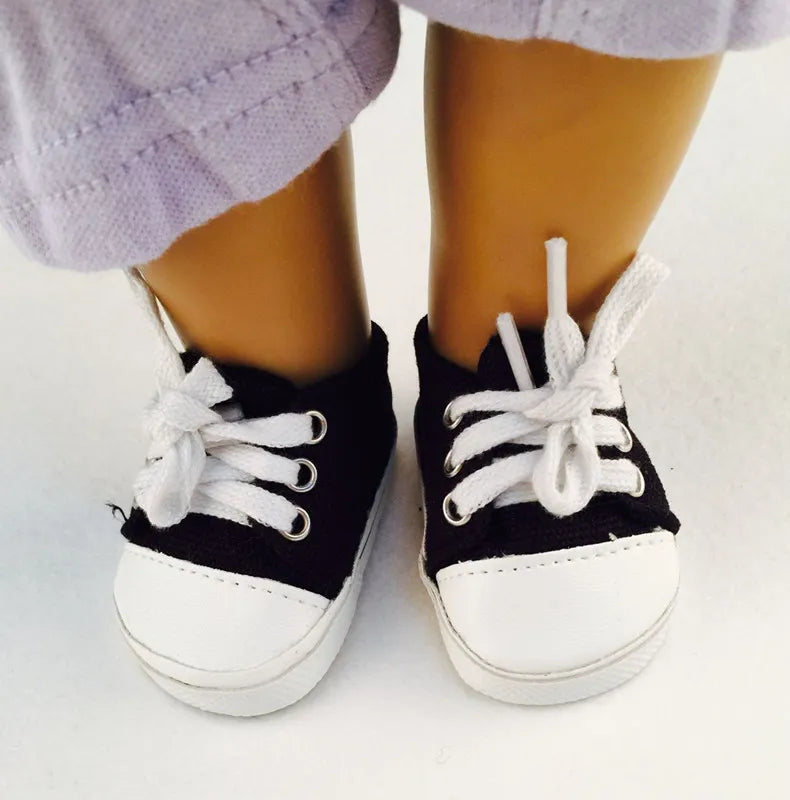 BlackPluss - Canvas Doll Shoes Clothes Accessories Clothes American Doll Girl Toy Our Generation.