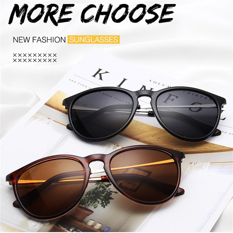 BlackPluss -  Frog Glasses Semi-metal Sunglasses Fashion Big Frame Street.