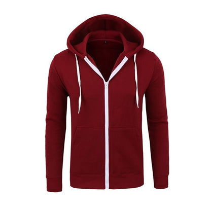 BlackPluss - Zipper Hooded Jacket Men Cotton Pullover