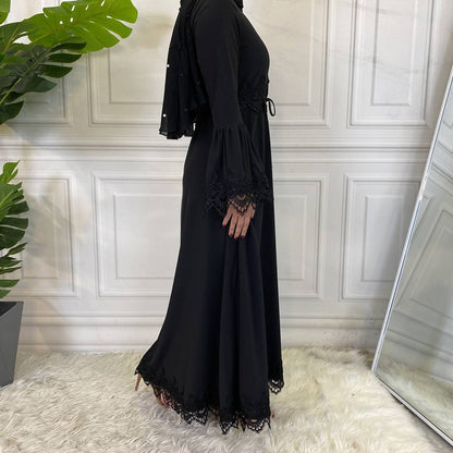 BlackPluss - Women Maxi Dress Abaya Dubai Islamic Clothing Modest Robe