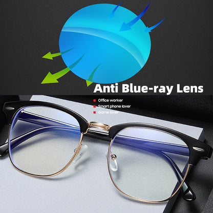 BlackPluss - Semi Rimless Anti Blue Light Blocking Glasses