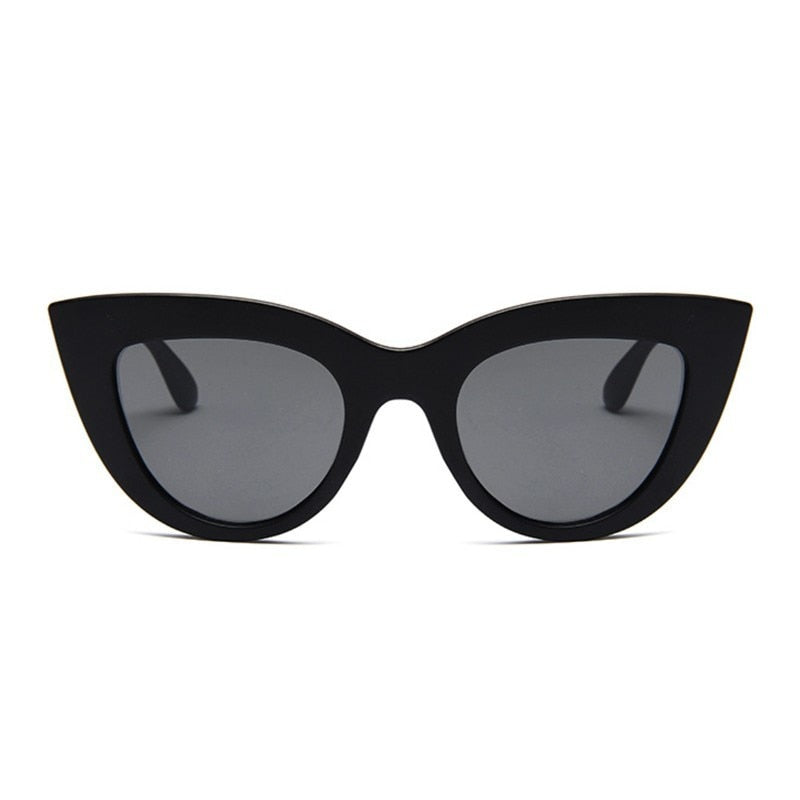 BlackPluss - Cat Eye Fashion Sunglasses Vintage Luxury Black UV400 Shades.