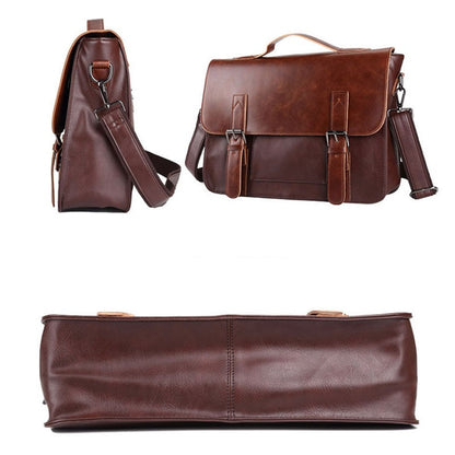 BlackPluss - Artificial Leather Business Handbag Laptop Briefcases.