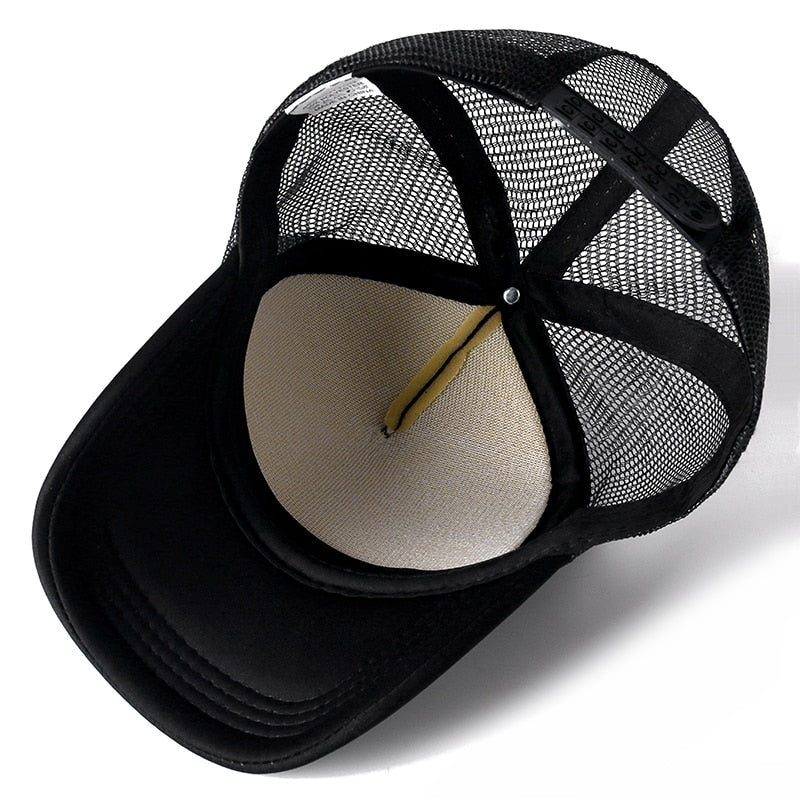 BlackPluss - MOHSEN Collection - Unisex Cap Casual Plain Mesh Baseball Cap Adjustable Snapback.