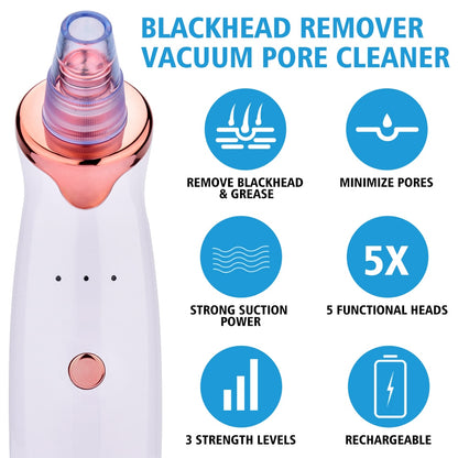 BlackPluss - Electric Facial Blackhead Remover Vacuum Pore Cleaner Acne