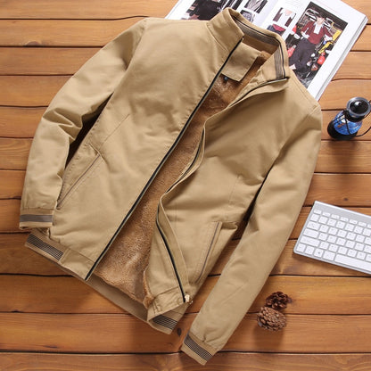 BlackPluss - DIMUSI Autumn Bomber Jackets Casual Male Outwear Fleece.