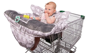 BlackPluss - Luxury Elephant High-end 2-in-1 Baby Shopping Cart Cover & High Chair Covers.