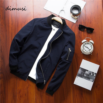 BlackPluss - DIMUSI Spring Men's Bomber Zipper Jacket.