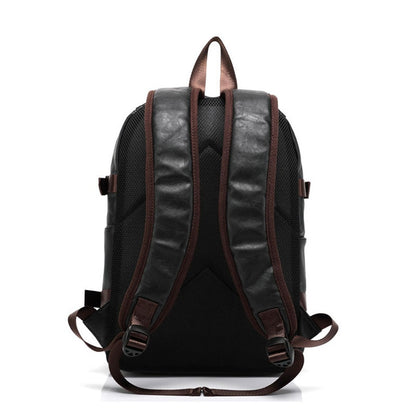 BlackPluss - Backpack Men PU Leather Fashion Vintage Travel Men.