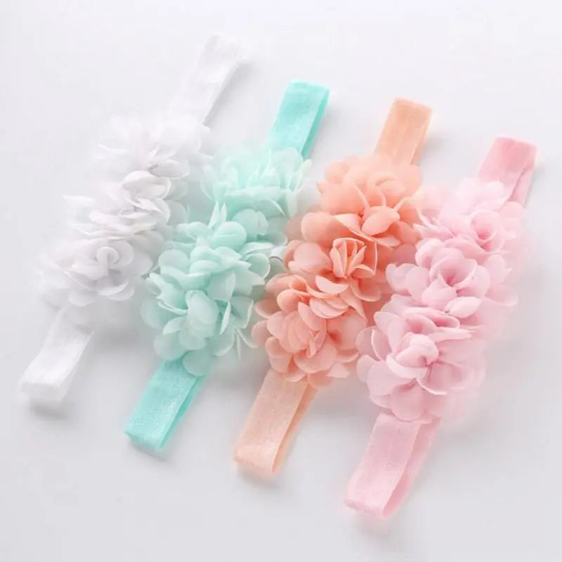 BlackPluss - Flower Girls Bows Toddler Hair Bands for Baby Girls Kids Headbands Turban.