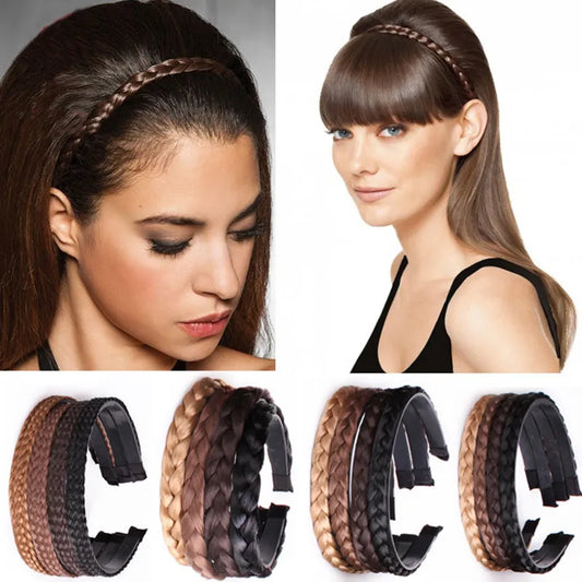 BlackPluss - Women Girls Fashion Hot Hair accessories Creative Headband Braids Hair Band Headwear Hair Wig Accessories