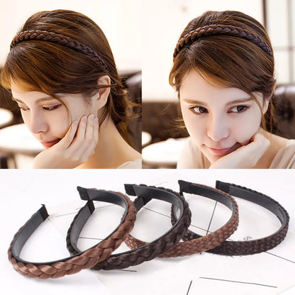 BlackPluss - Women Girls Fashion Hot Hair accessories Creative Headband Braids Hair Band Headwear Hair Wig Accessories