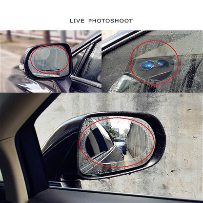 BlackPluss - 2Pcs Car Car Rearview Mirror Protective Rain Proof Anti  Membrane Car Sticker Accessories.