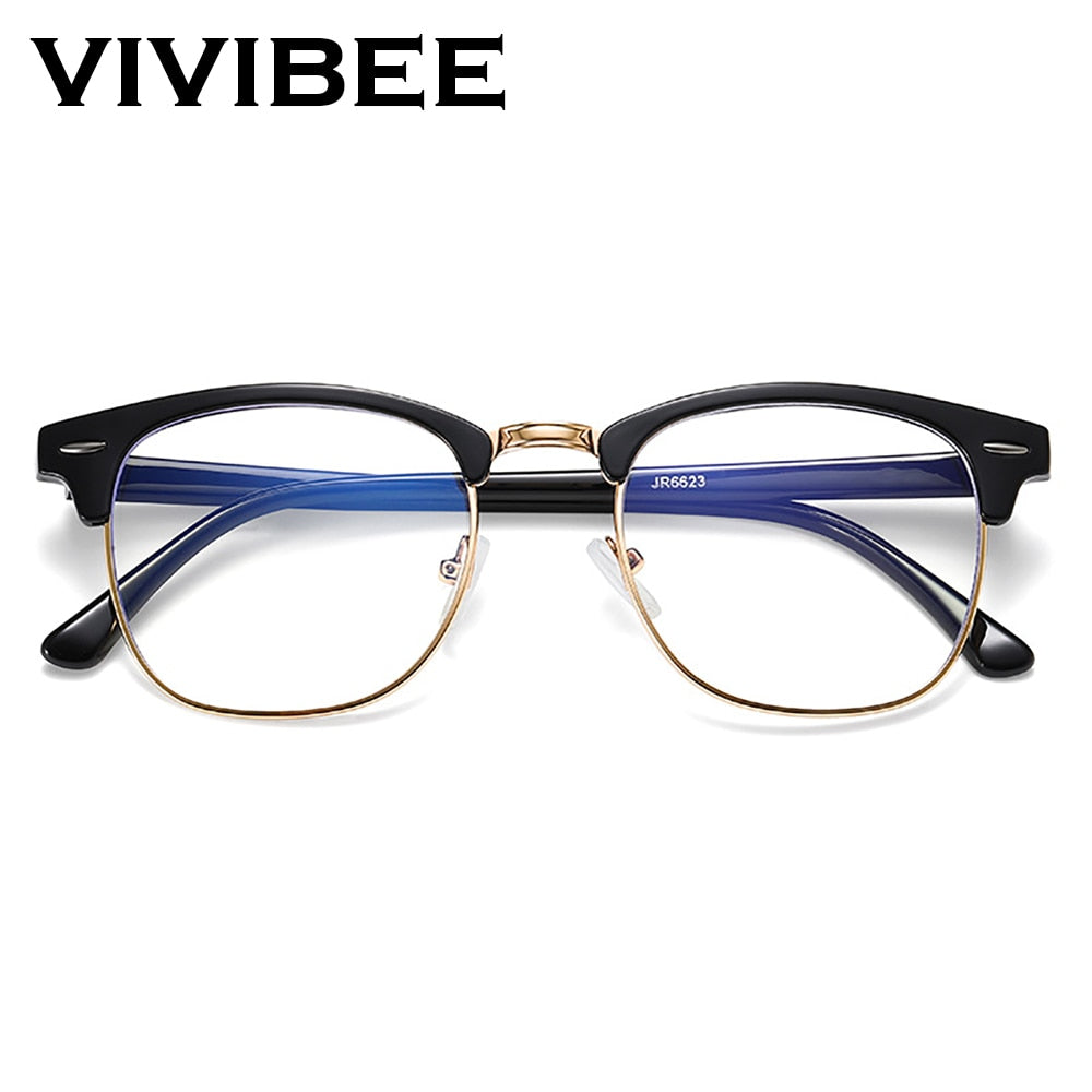 BlackPluss - Semi Rimless Anti Blue Light Blocking Glasses